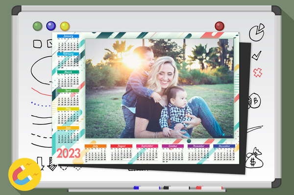 Single page calendar on magnet 20x30
